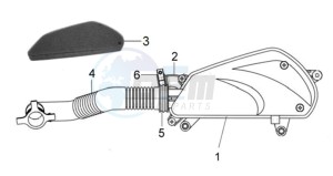 JET SPORT X R 25KMH 50 drawing AIRFILTER