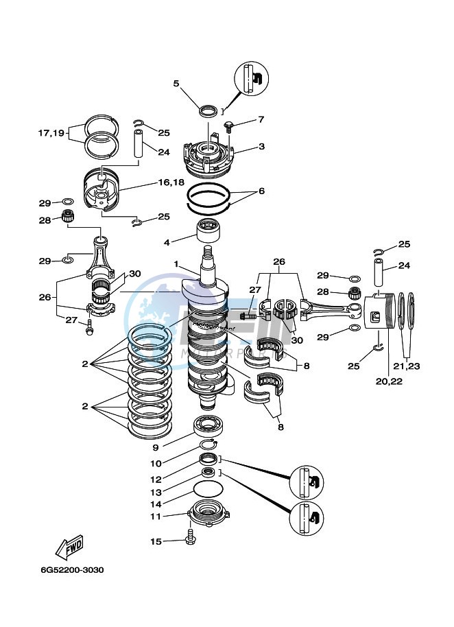 CRANKSHAFT--PISTON