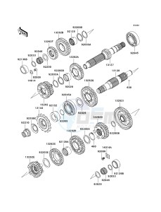 EX 650 A [NINJA 650R] (A6F-A8F) A7F drawing TRANSMISSION