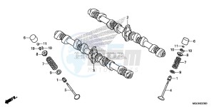 CB1100CAH UK - (E) drawing CAMSHAFT/ VALVE