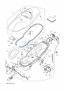 YP125R-DA XMAX 125 TECH MAX (BMJ3) drawing SEAT