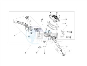 DORSODURO 900 E4 ABS (EMEA, LATAM) drawing Front master cilinder