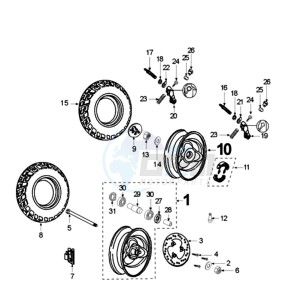 TKR 2 E drawing WHEELS