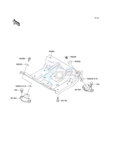 JT 1100 C [1100 STX D.I.] (C1) [1100 STX D.I.] drawing ENGINE MOUNT