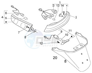 X8 200 drawing Tail light