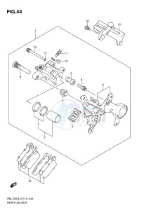 RM-Z250 (E19) drawing REAR CALIPER