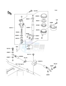 Z1000 ZR1000-A3H FR GB XX (EU ME A(FRICA) drawing Rear Master Cylinder