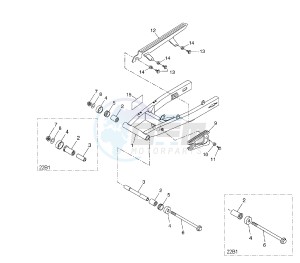 WR X 125 drawing REAR ARM