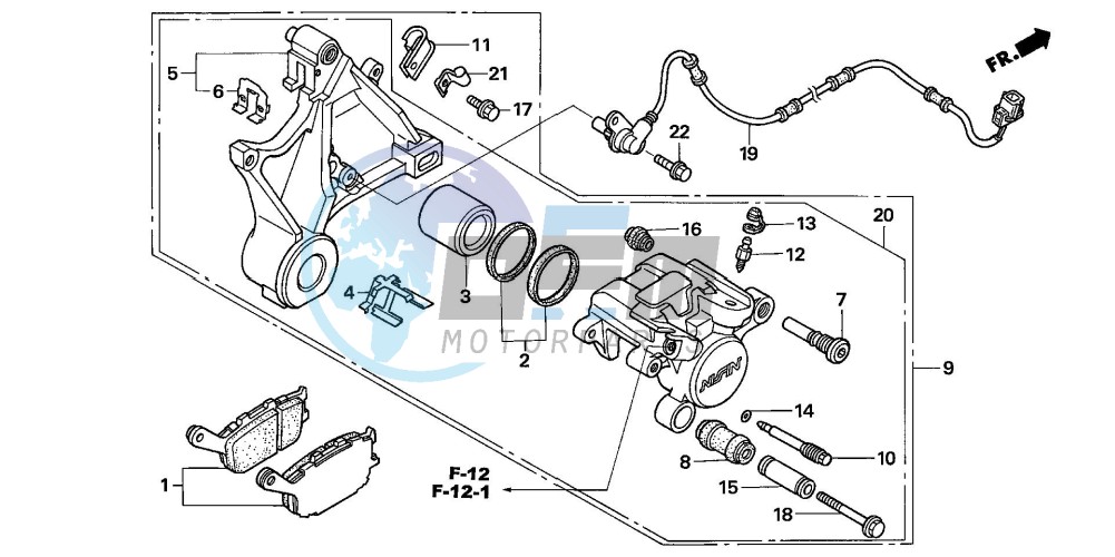 REAR BRAKE CALIPER