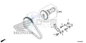 TRX420FM1G TRX420 Europe Direct - (ED) drawing CAM CHAIN/TENSIONER