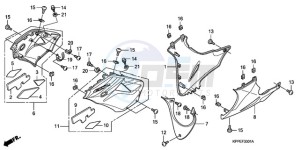 CBR125RW9 Australia - (U) drawing UNDER COWL (CBR125RW7/RW9/RWA)