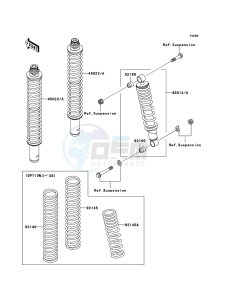 KVF360 4x4 KVF360A7F EU GB drawing Shock Absorber(s)