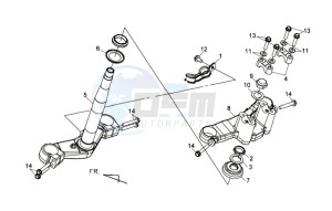 MAXSYM 400 EFI ABS drawing YOKE / TOP YOKE