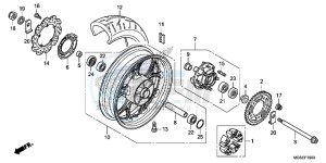 NC700SC drawing REAR WHEEL