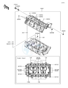 JET_SKI_ULTRA_310LX JT1500MFF EU drawing Crankcase