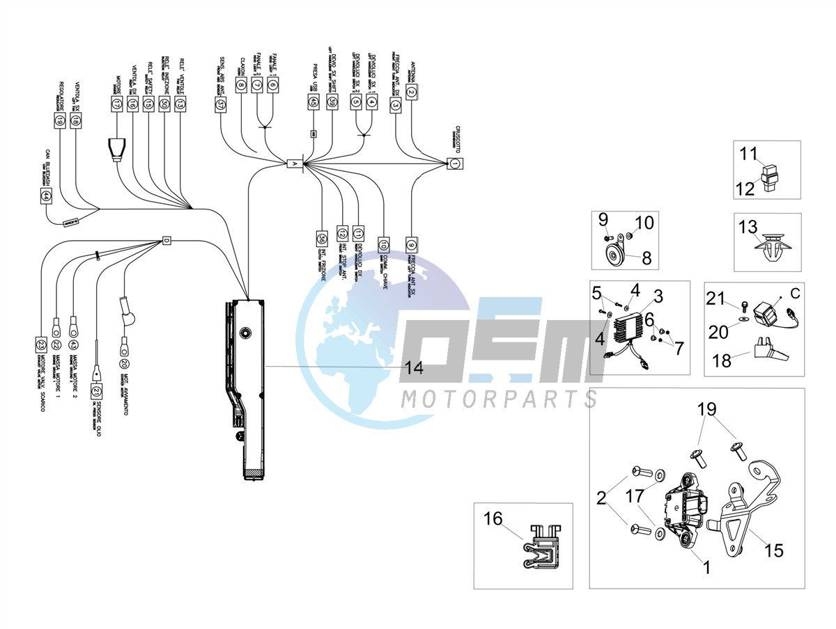 Front electrical system