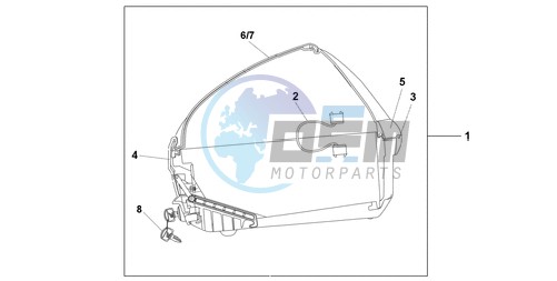 NEW 45L TOPBOX SHASTA WHITE