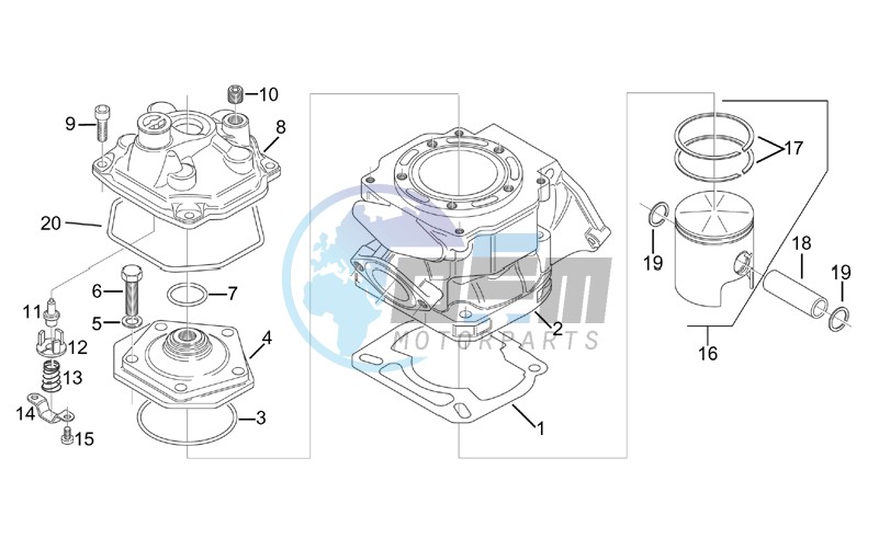 Cylinder - Head - Piston