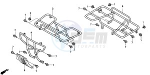 TRX350FM FOURTRAX 350 4X4ES drawing CARRIER