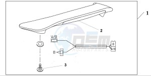 GL1800A drawing REAR SPOILE*NH1Z*