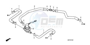 CB1300A9 France - (F / ABS CMF MME TWO) drawing AIR INJECTION CONTROL VALVE