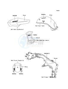 VERSYS_1000 KLZ1000ADF FR GB XX (EU ME A(FRICA) drawing Decals(Gray)