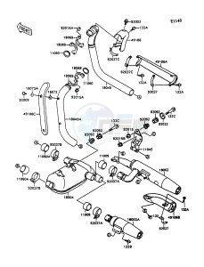 VN 1500 C [VULCAN 1500 L] (C3-C4) [VULCAN 1500 L] drawing MUFFLER-- S- -