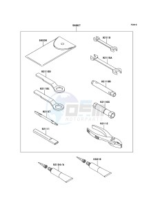 KLX250 KLX250SCF XX (EU ME A(FRICA) drawing Owner's Tools