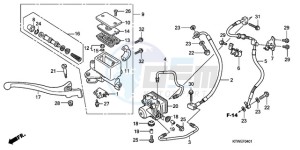 SH300AR9 France - (F / ABS CMF SPC TBX) drawing FR. BRAKE MASTER CYLINDER (SH300A/AR)