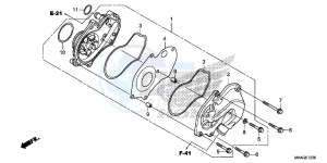 NC750SAG NC750S Europe Direct - (ED) drawing WATER PUMP