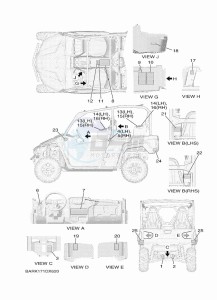 YXF850E YX85FPAP (BARP) drawing EMBLEM & LABEL 1