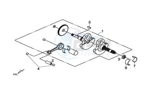 MAXSYM 600 I ABS EXECUTIVE (LX60A3-EU) (E4) (L7-M0) drawing CRANK SHAFT COMP