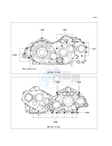 VN 2000 A [VULCAN 2000] (A6F-A7F) A6F drawing CRANKCASE BOLT PATTERN