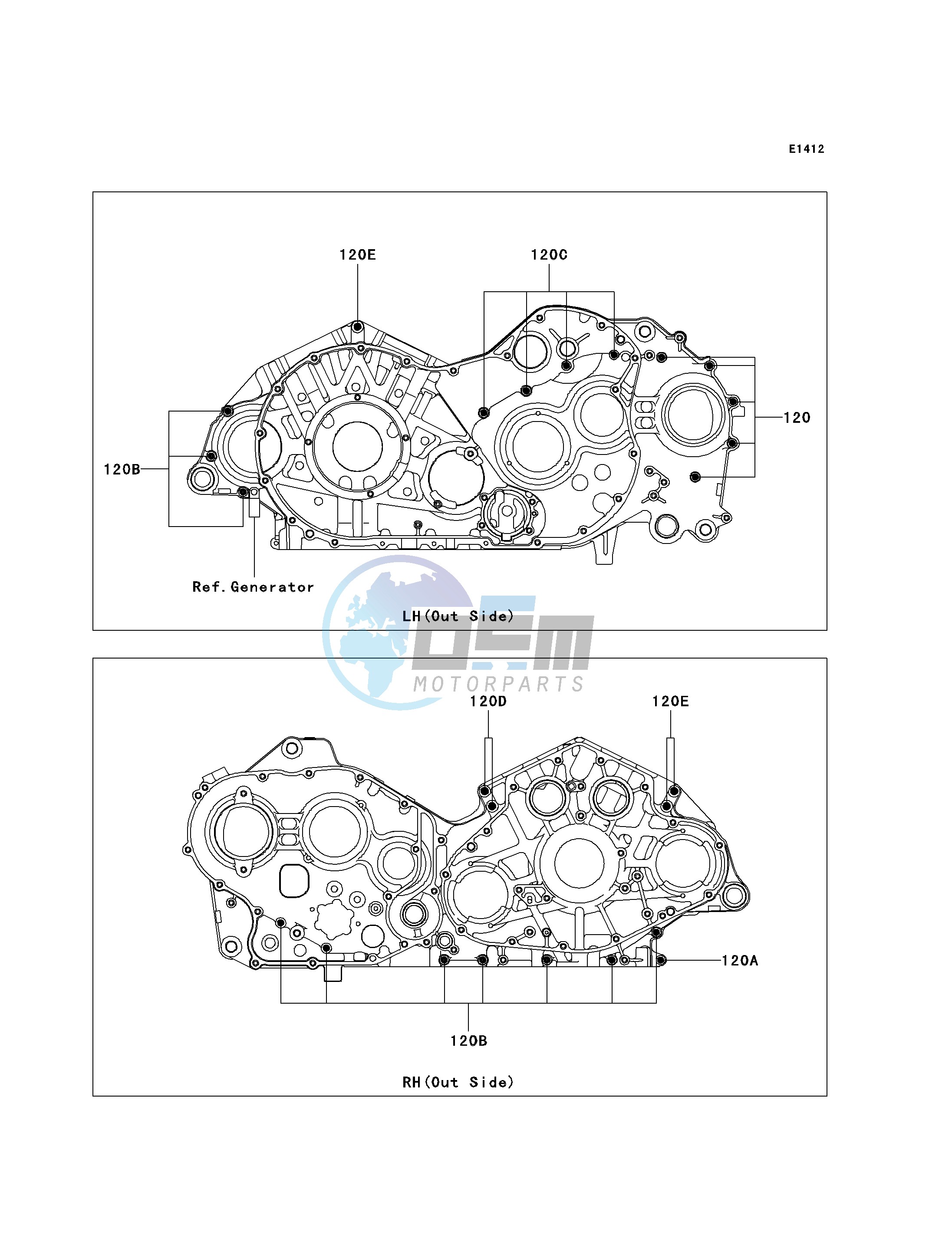 CRANKCASE BOLT PATTERN