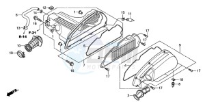 SH300R drawing AIR CLEANER