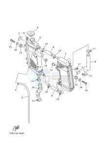 YZ250 (1SSH 1SSJ 1SSK 1SSL 1SSL) drawing RADIATOR & HOSE