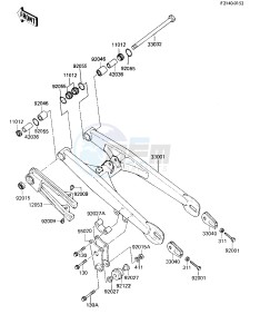 KX 80 E [KX80] (E2-E3) [KX80] drawing SWING ARM -- 84 KX80-E2- -