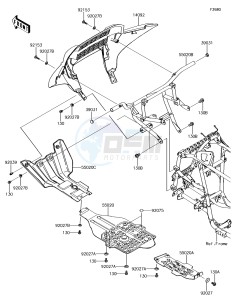 BRUTE FORCE 750 4x4i EPS KVF750GJF EU drawing Guard(s)