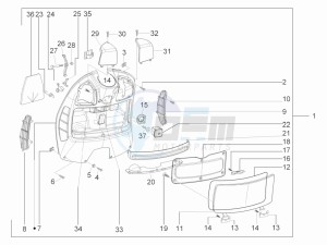 GTV 300 4T 4V ie drawing Front glovebox - Knee-guard panel