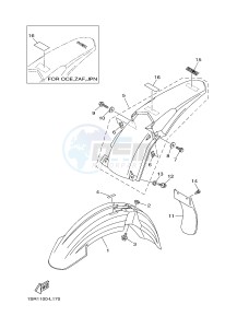 YZ250 (1SS8 1SS8) drawing FENDER