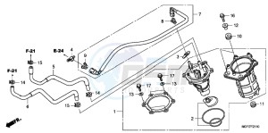 VT750SB drawing FUEL PUMP