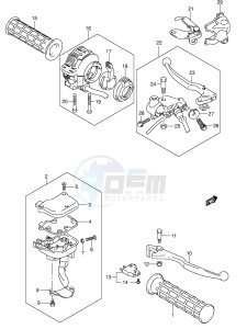 LT-Z250 (E19) drawing HANDLE LEVER (MODEL K5 K6 K7 K8)