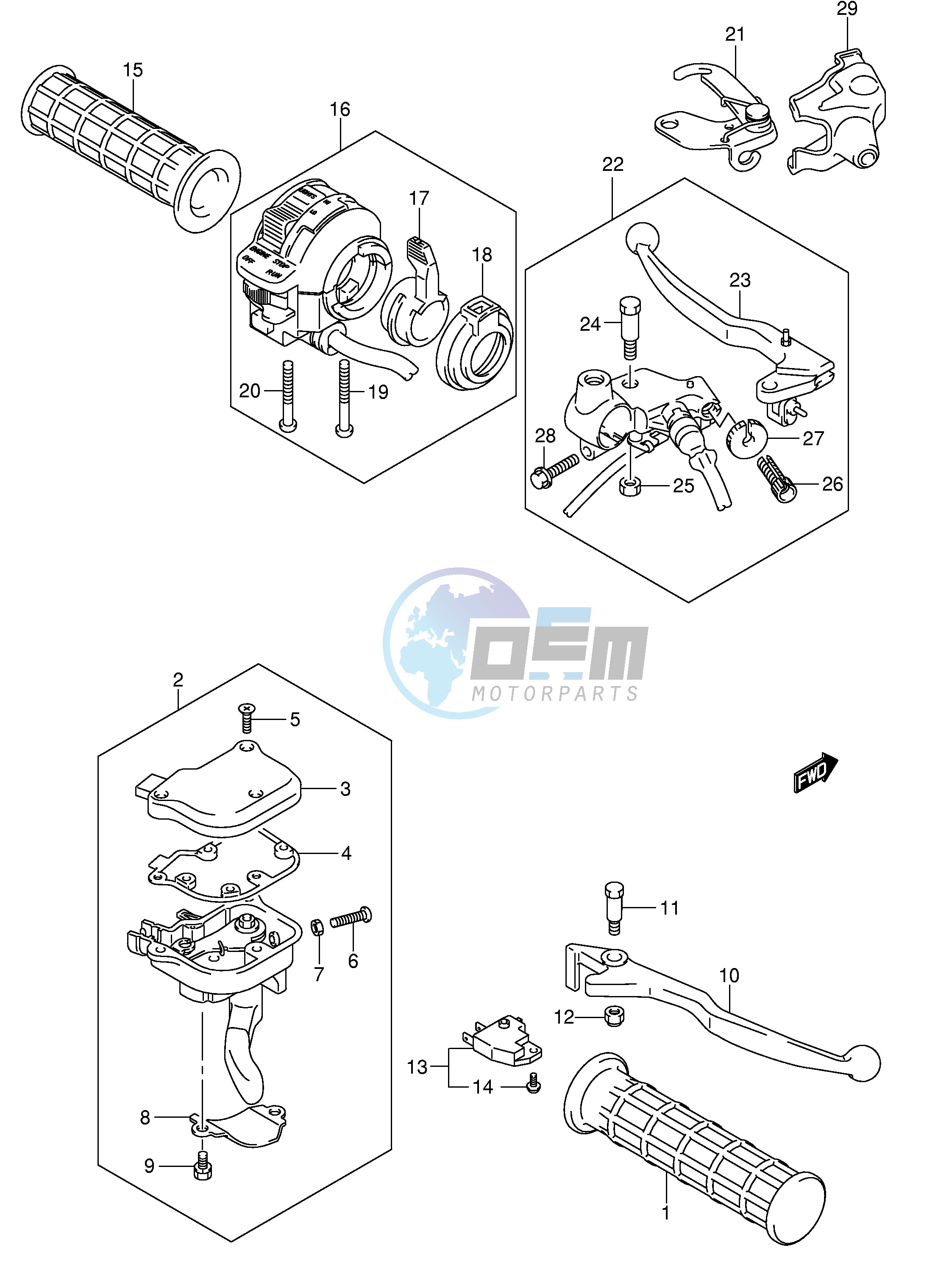 HANDLE LEVER (MODEL K5 K6 K7 K8)