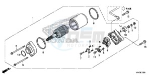 TRX500FM1F TRX500FM Europe Direct - (ED) drawing STARTER MOTOR