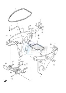 DF 9.9A drawing Side Cover w/Remote Control