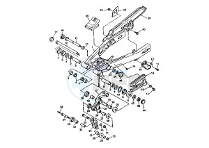 XTZ TENERE 660 drawing REAR ARM MY96