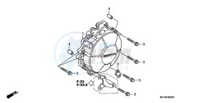 CBR600RRA F / CMF drawing GENERATOR COVER