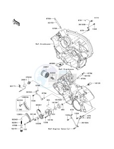 KSV 700 B [KFX700 V FORCE] (B1-B2) [KFX700 V FORCE] drawing OIL PUMP_OIL FILTER