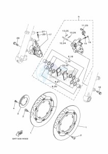 MT-07 MTN690-U (BHH4) drawing FRONT BRAKE CALIPER