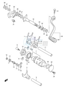 DR-Z250 (E3-E28) drawing GEAR SHIFTING